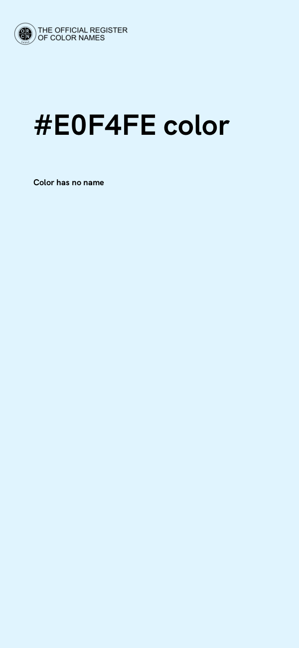 #E0F4FE color image
