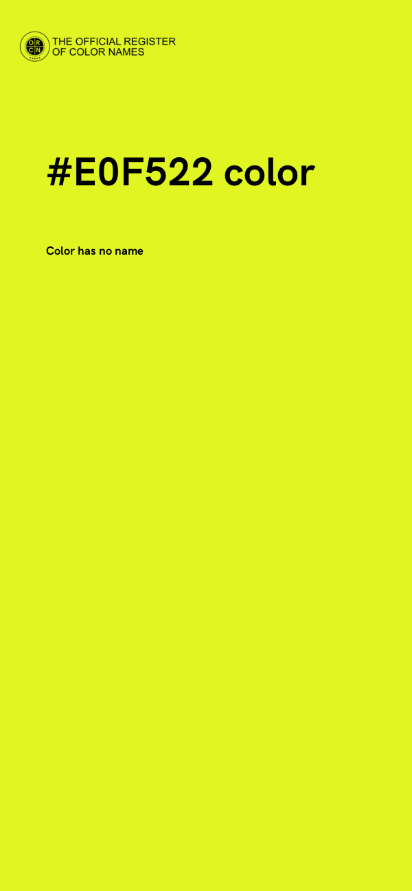 #E0F522 color image