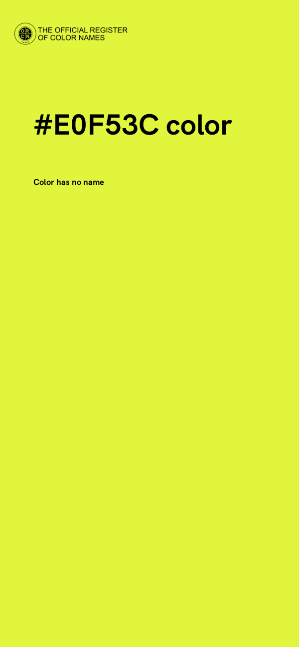 #E0F53C color image