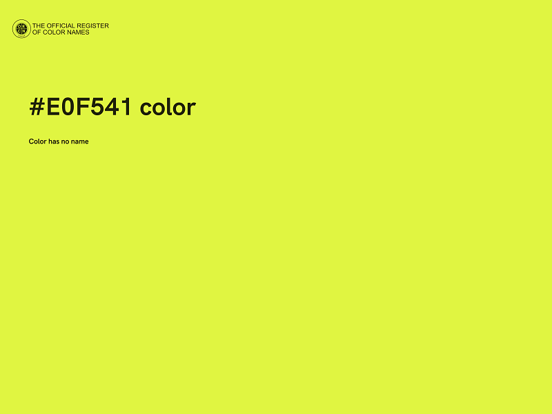#E0F541 color image