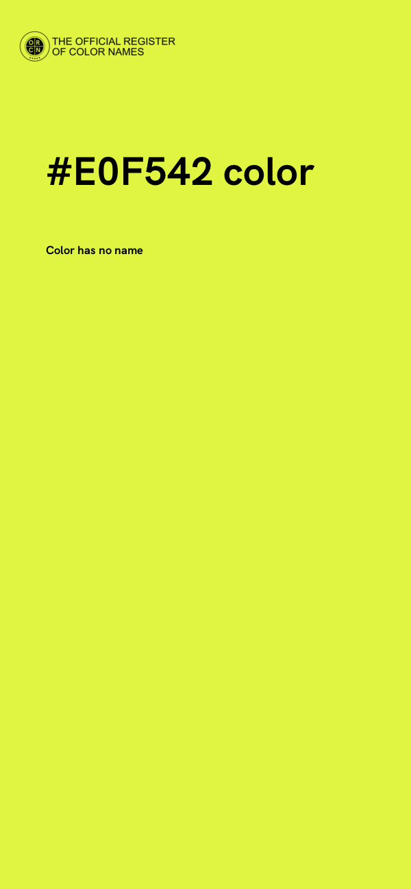 #E0F542 color image