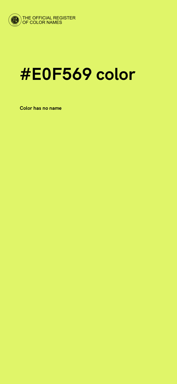 #E0F569 color image
