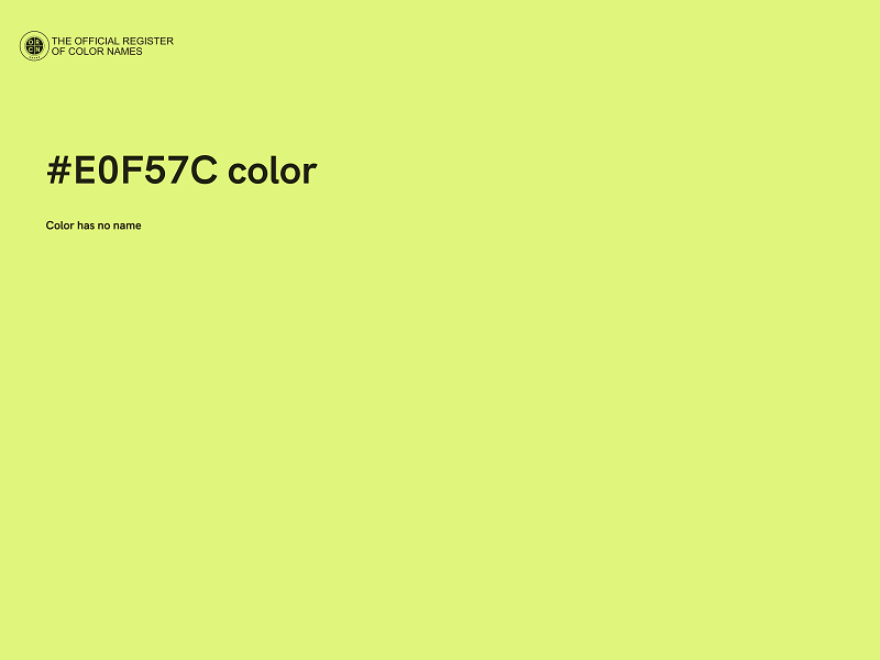 #E0F57C color image