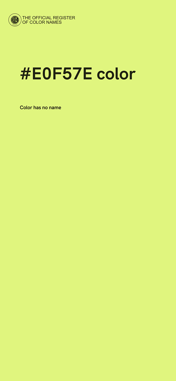 #E0F57E color image