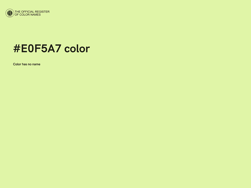 #E0F5A7 color image