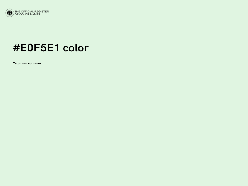 #E0F5E1 color image