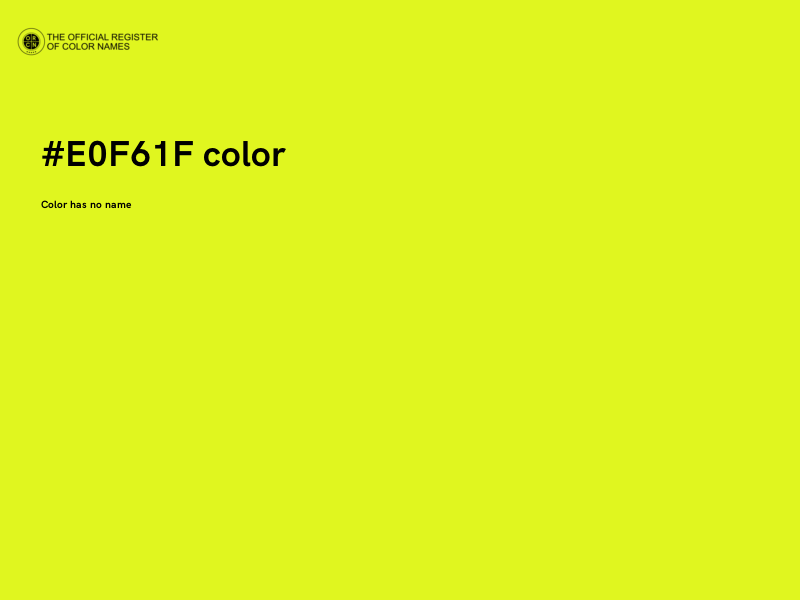 #E0F61F color image