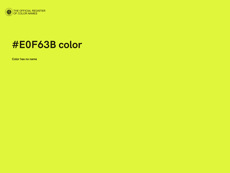 #E0F63B color image