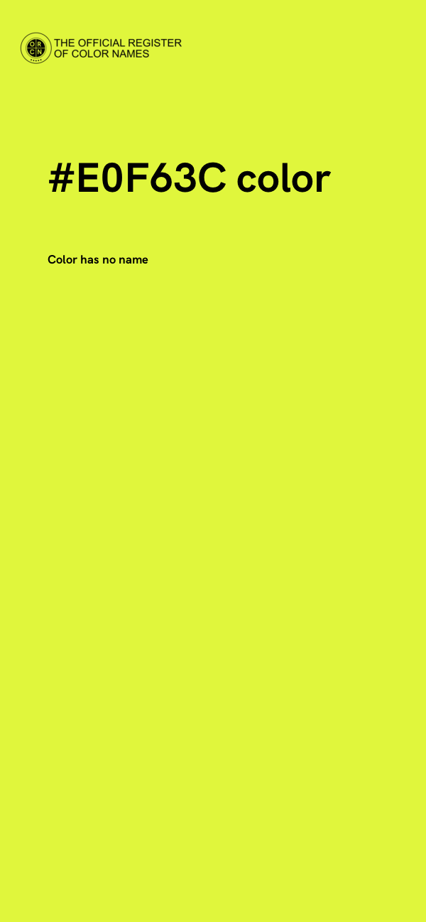 #E0F63C color image