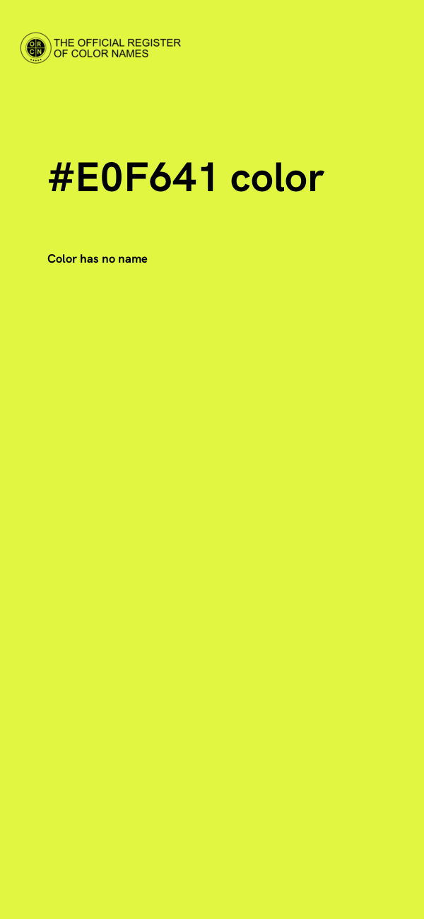 #E0F641 color image