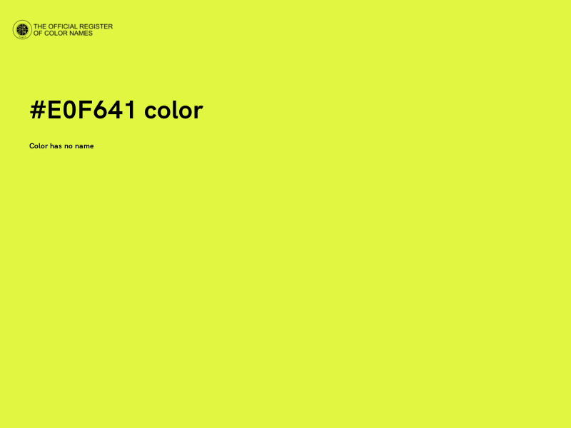 #E0F641 color image
