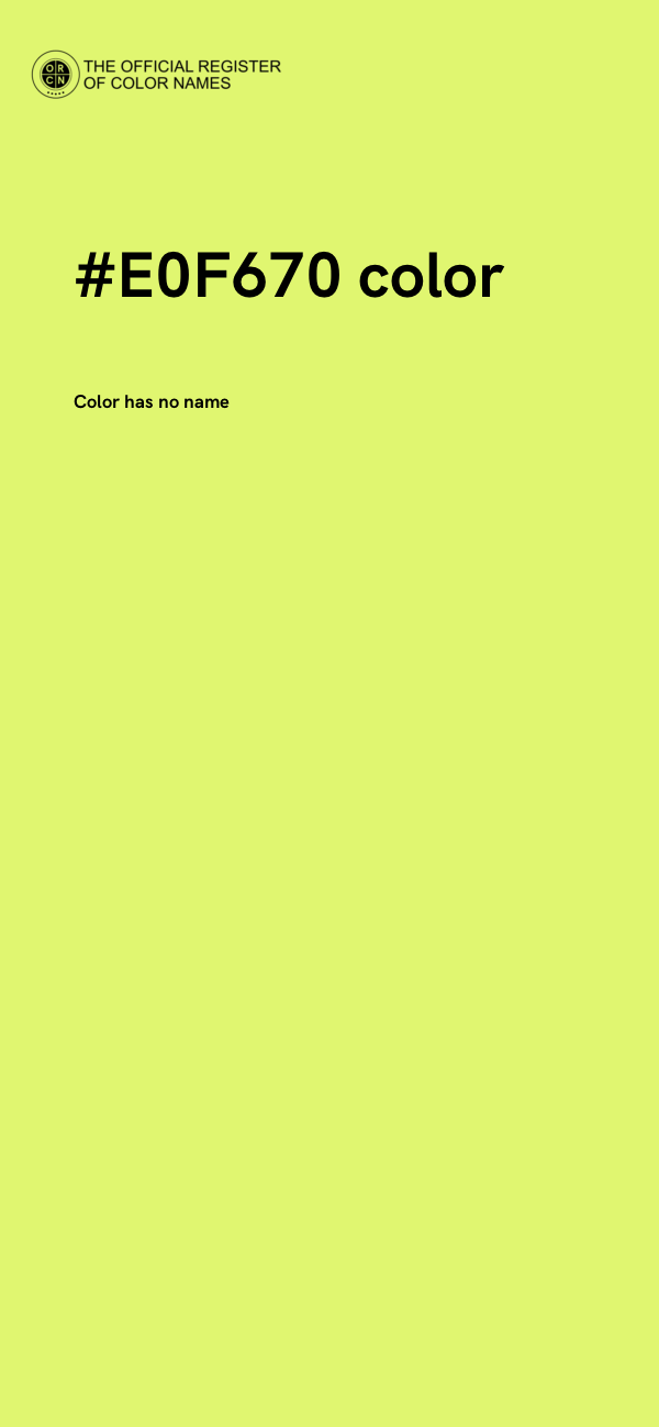#E0F670 color image