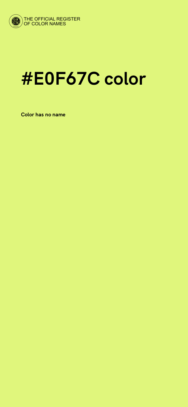 #E0F67C color image