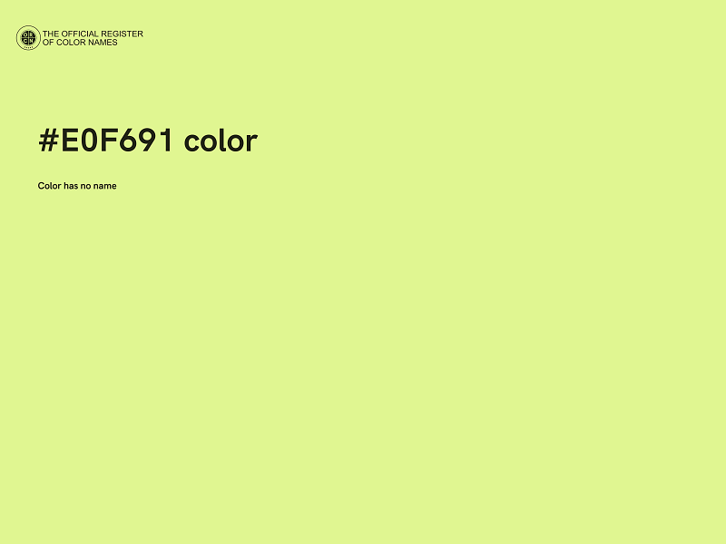 #E0F691 color image