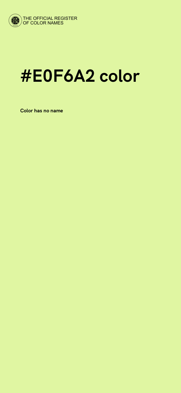 #E0F6A2 color image