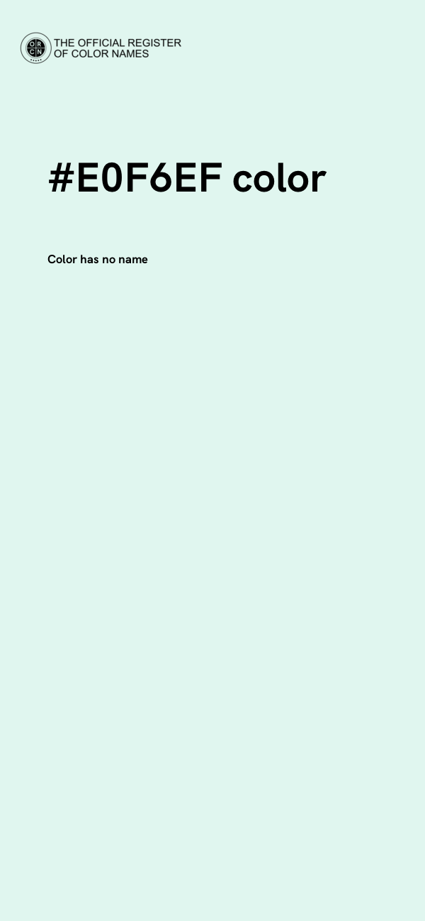 #E0F6EF color image