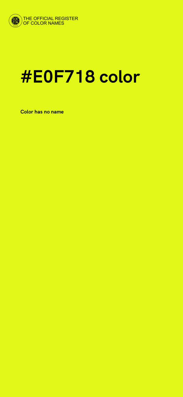 #E0F718 color image