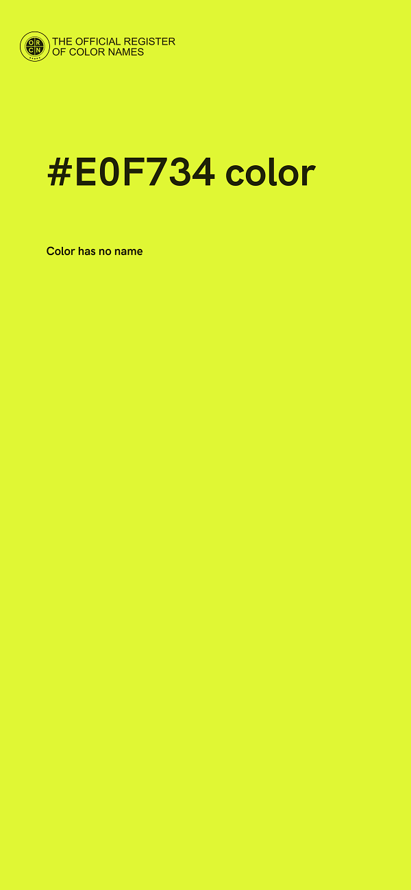 #E0F734 color image