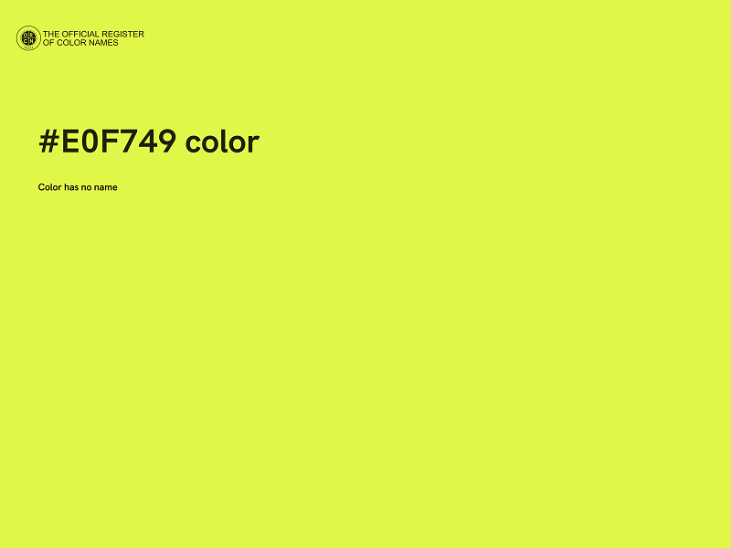 #E0F749 color image
