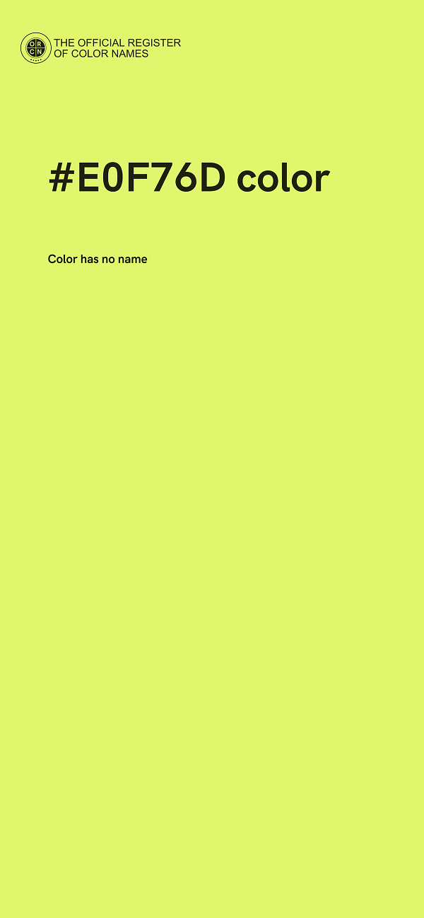#E0F76D color image