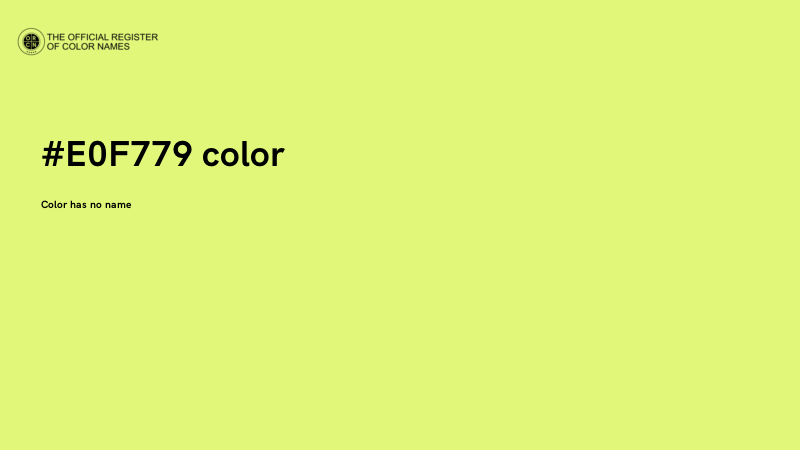 #E0F779 color image
