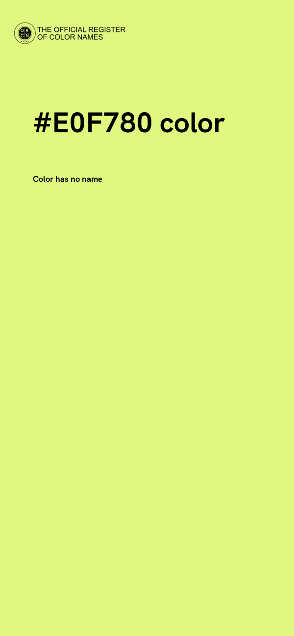 #E0F780 color image