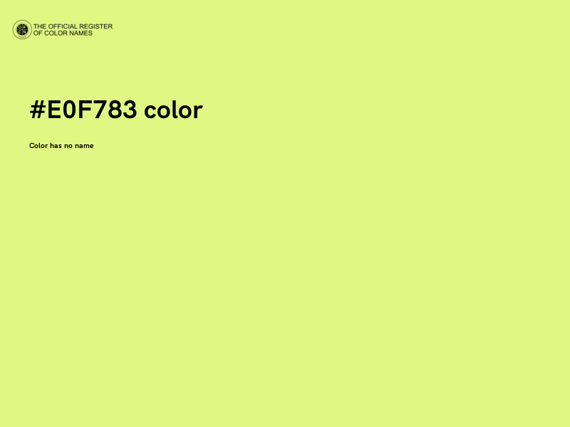 #E0F783 color image
