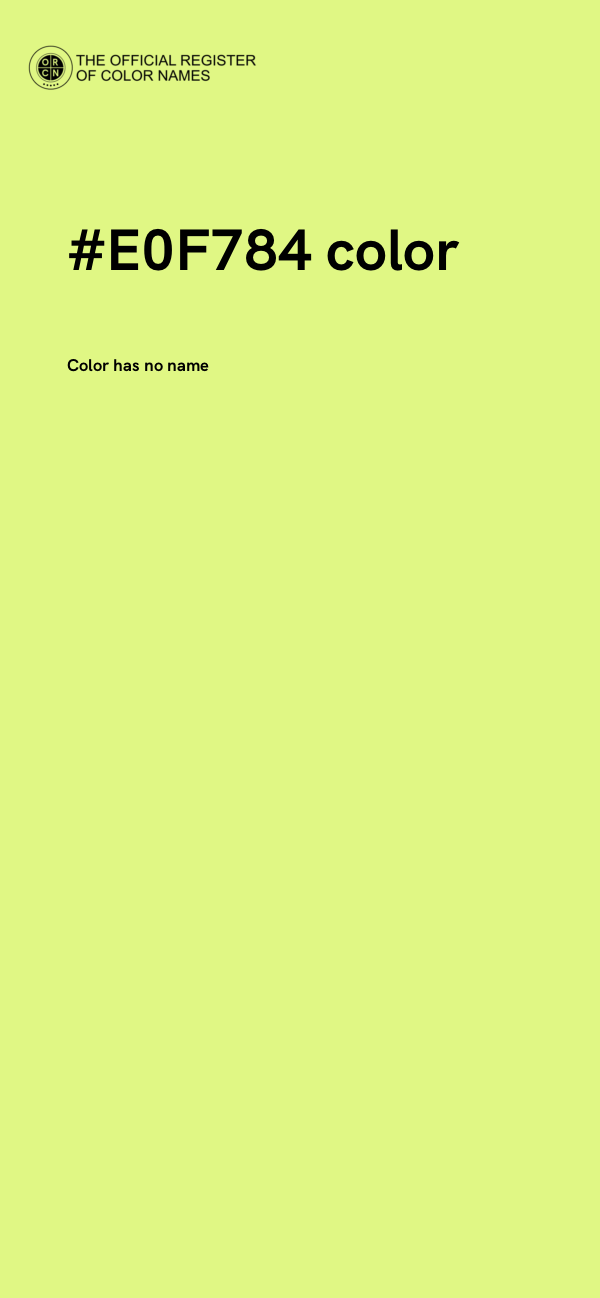 #E0F784 color image