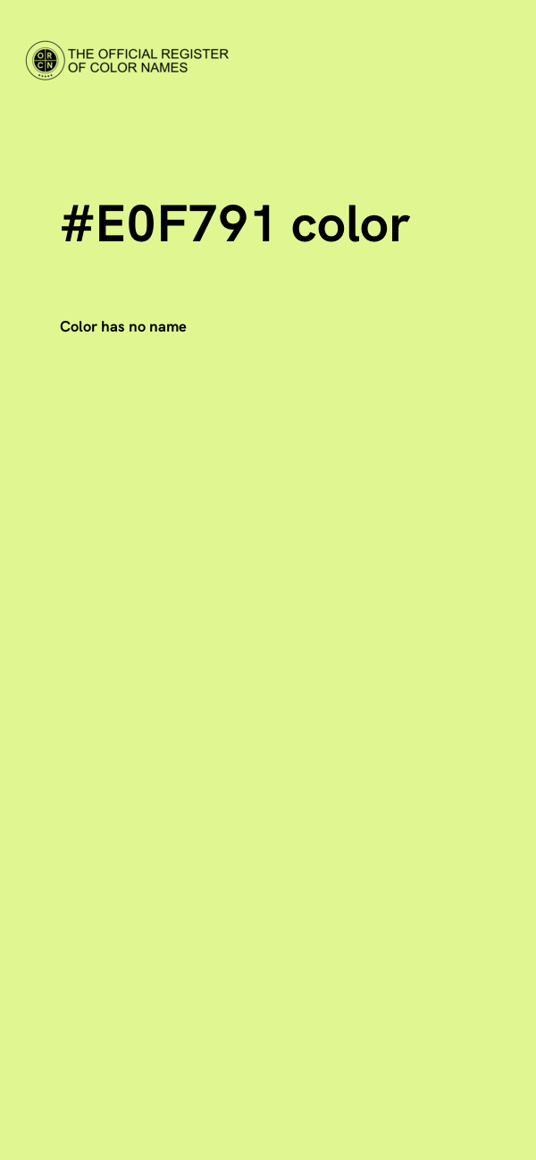 #E0F791 color image