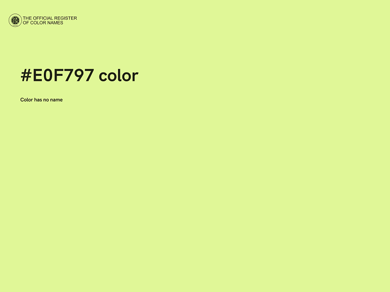 #E0F797 color image