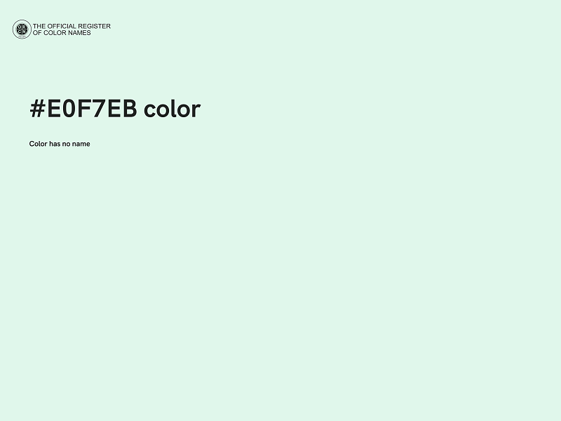 #E0F7EB color image