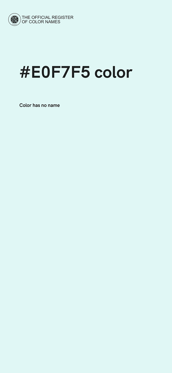 #E0F7F5 color image