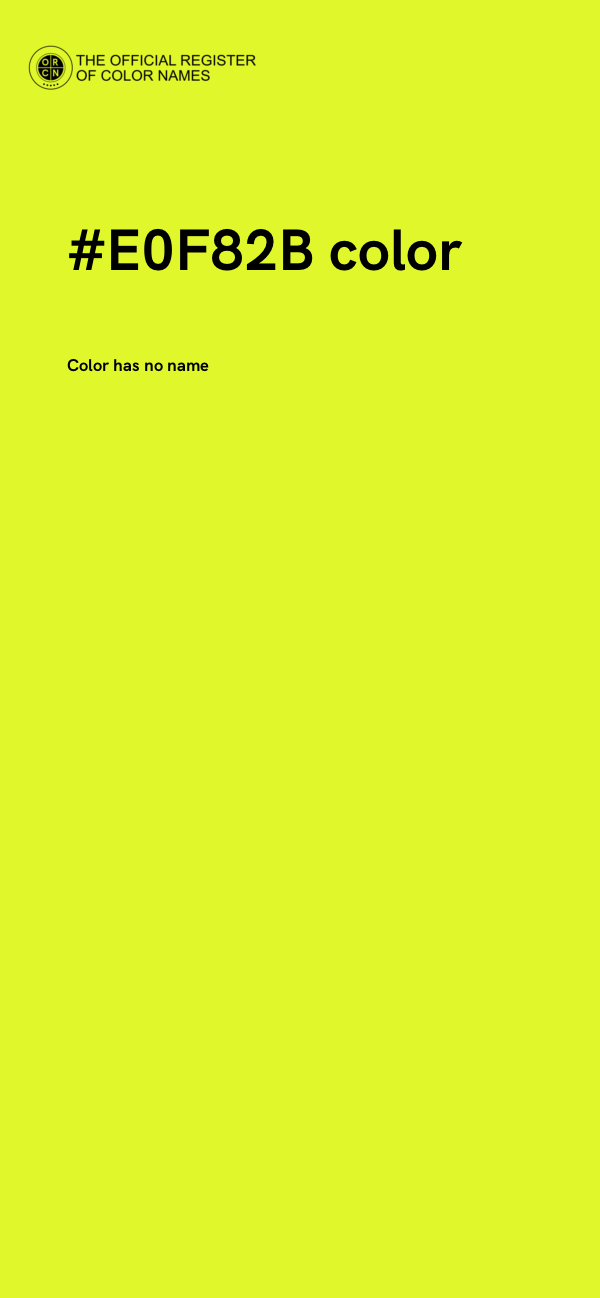 #E0F82B color image
