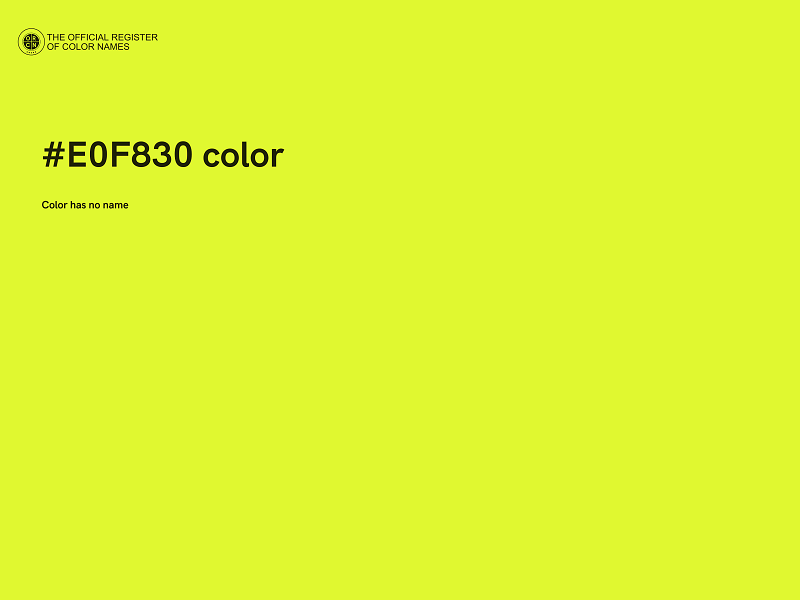 #E0F830 color image