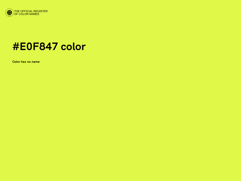 #E0F847 color image