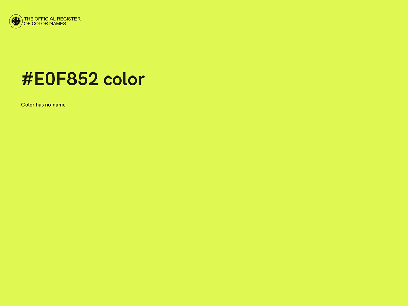 #E0F852 color image