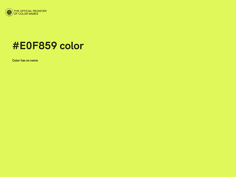 #E0F859 color image