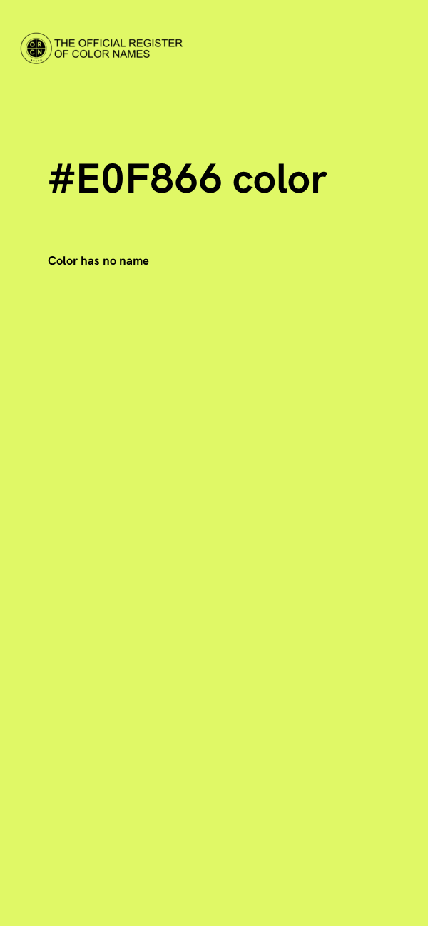 #E0F866 color image