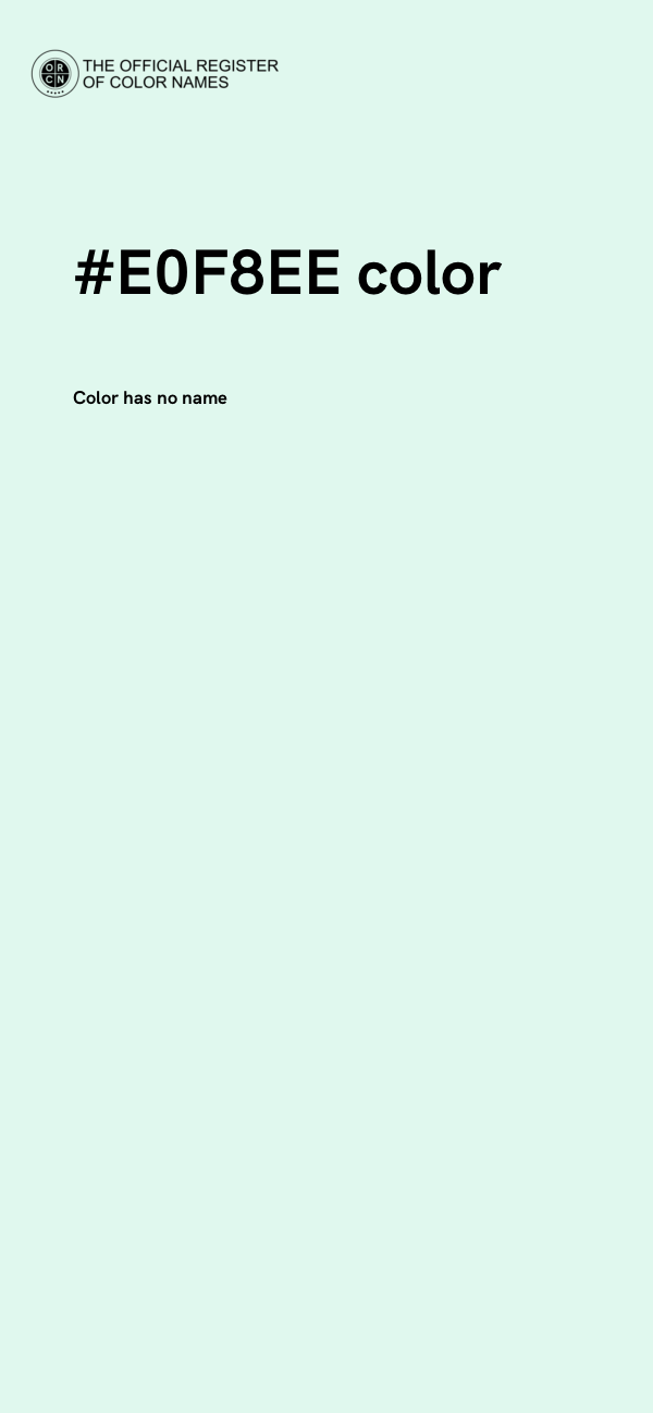 #E0F8EE color image