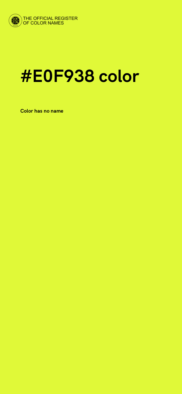#E0F938 color image