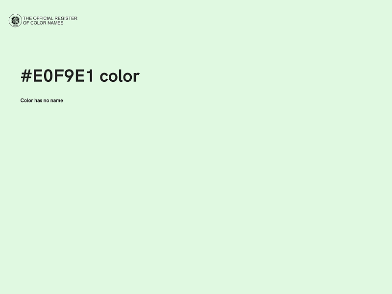 #E0F9E1 color image