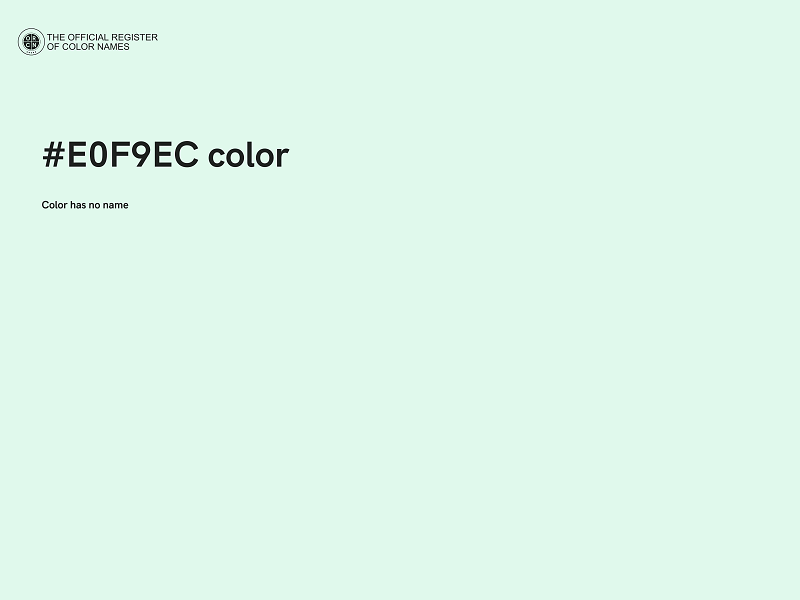 #E0F9EC color image