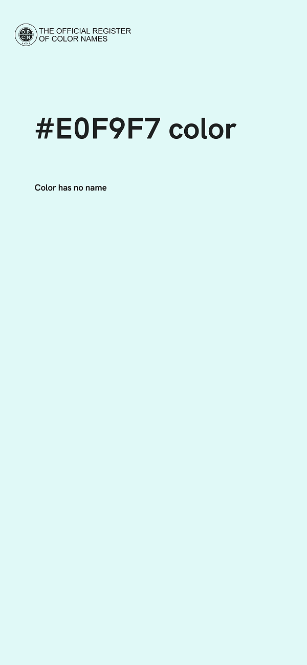 #E0F9F7 color image