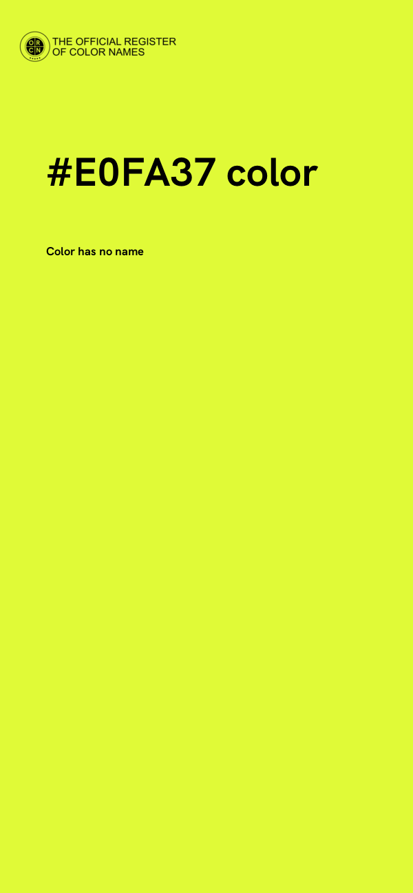 #E0FA37 color image