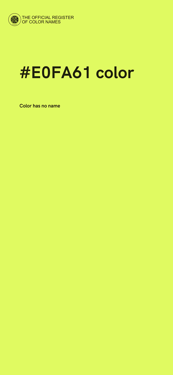 #E0FA61 color image