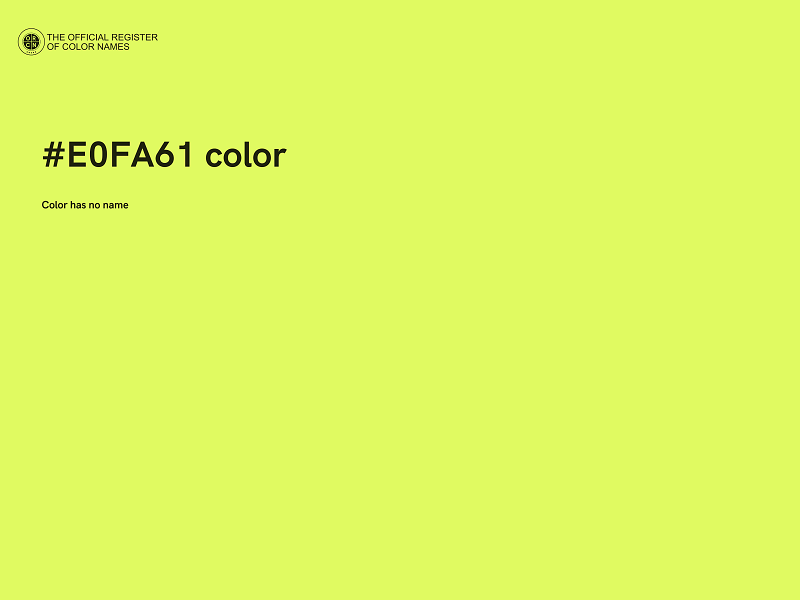 #E0FA61 color image