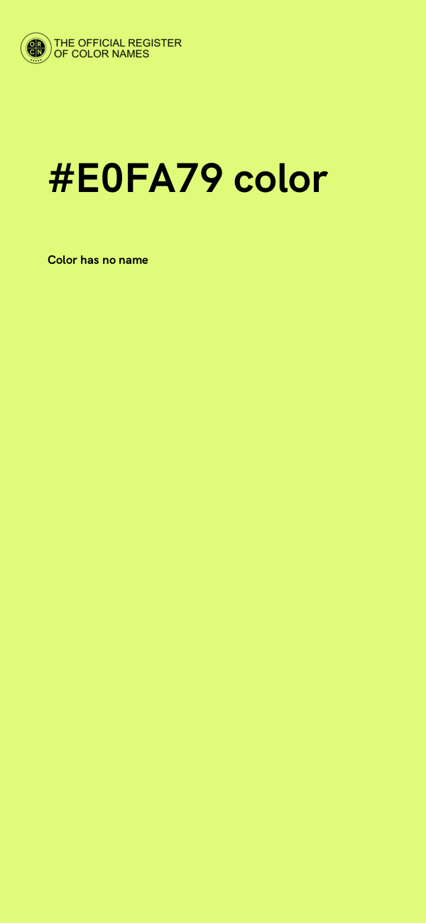 #E0FA79 color image