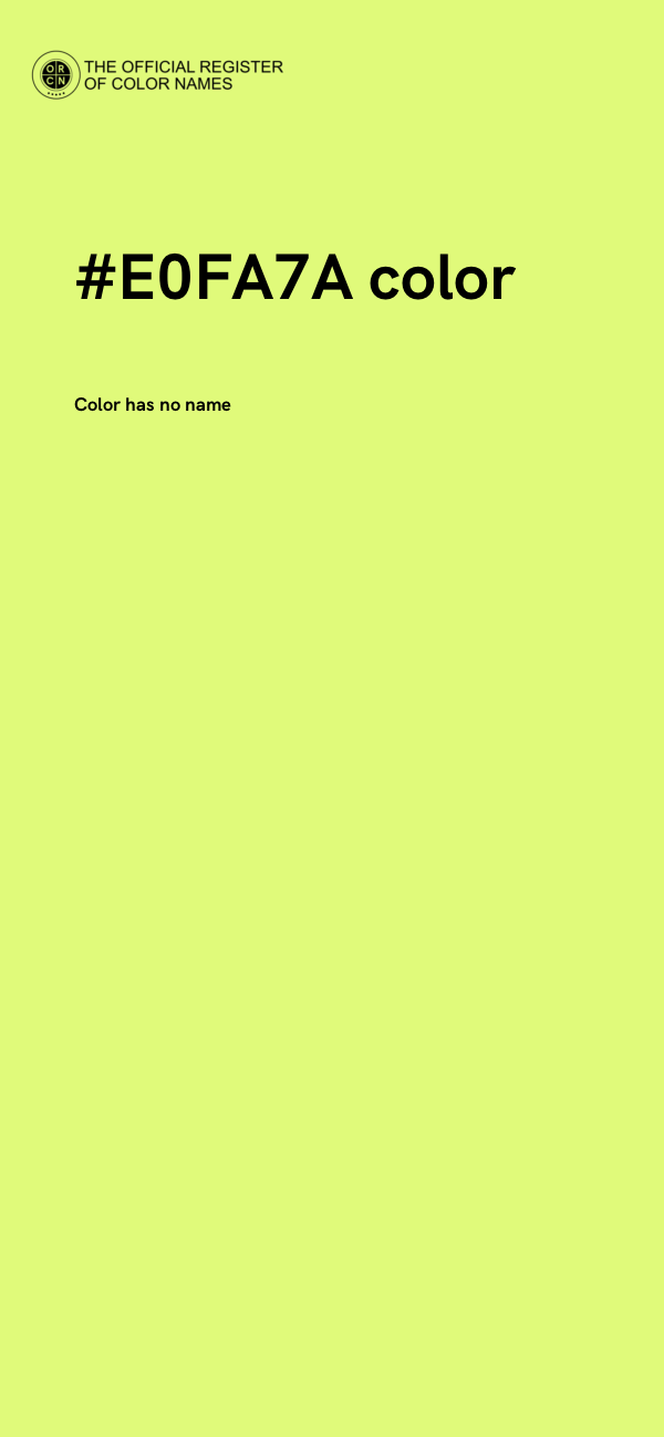 #E0FA7A color image