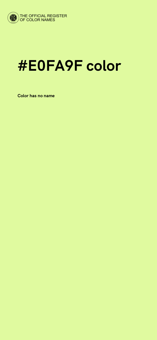 #E0FA9F color image
