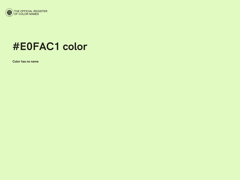 #E0FAC1 color image